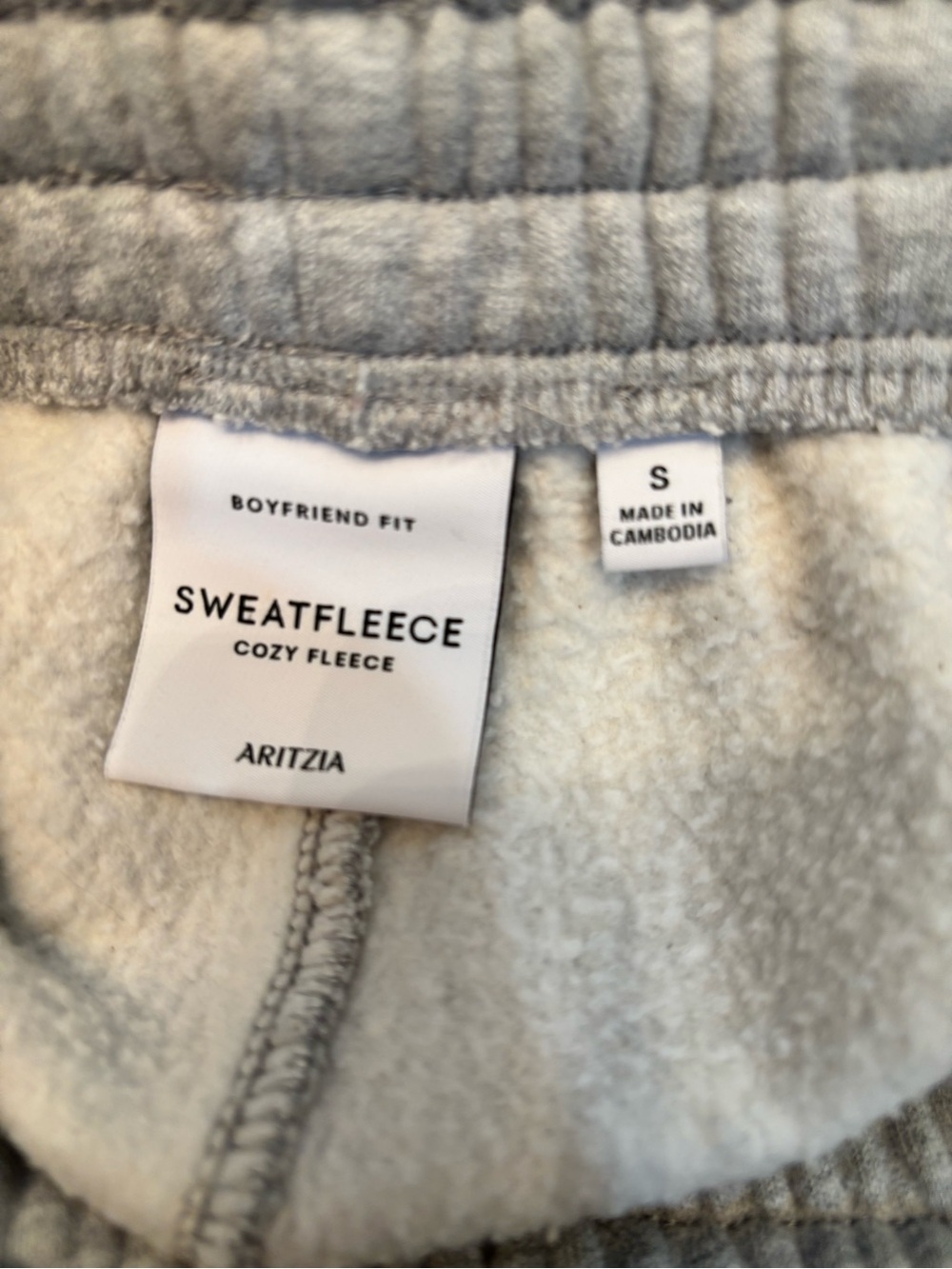 Aritzia Sweatfleece Crewneck Sweat pants - Light Gray